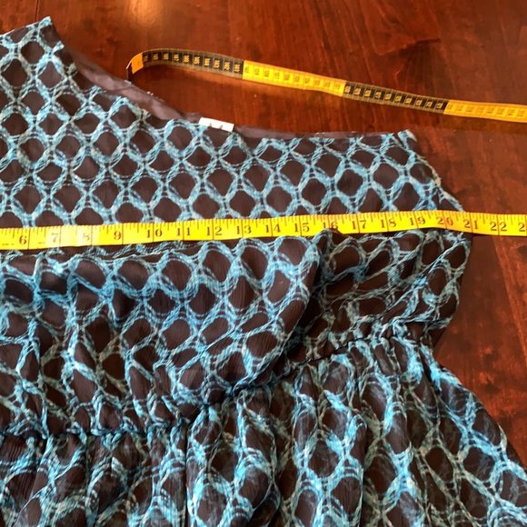 HALSTON Blue One shoulder Top Blouse NWT Size 6 (Vintage original with sell tag) - Picture 7 of 9